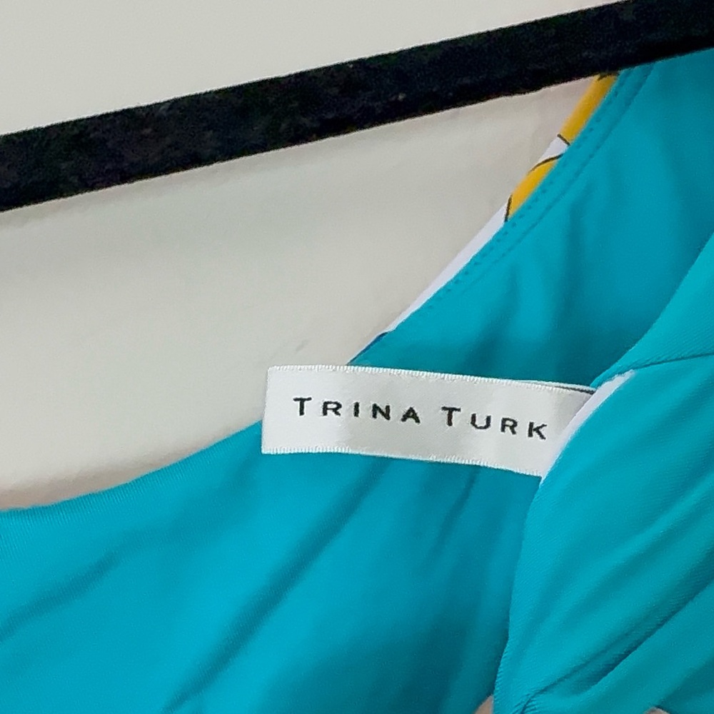 Trina Turk One Piece Swimsuit Womens XS/S Floral Multicolor Maximalist Vacation - Picture 3 of 9